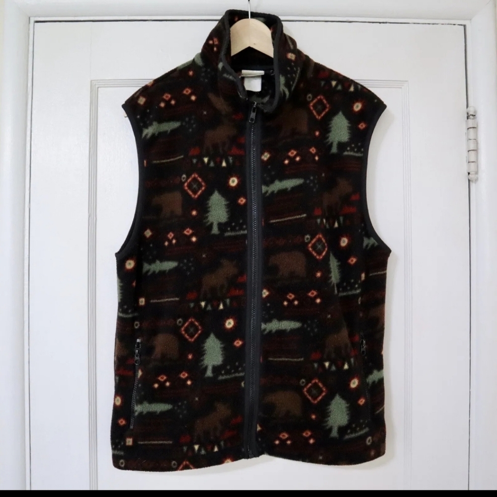 LL Bean fleece vest